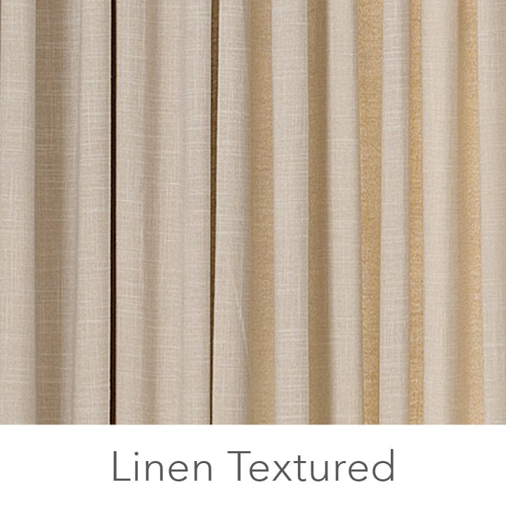 Linen Textured Pres Les Ready-To-Hang Easy Pleat Curtains